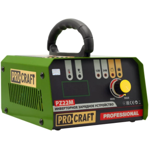 Пуско-зарядное устройство ProCraft PZ-22М: Напряжение заряжаемого аккумулятора, В 24