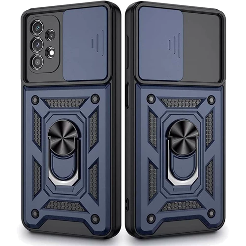 Чехол для телефонов Mobile Case Camshield Serge Magnetic Ring Blue for Samsung A135 Galaxy A13 4G: Тип накладка на заднюю часть