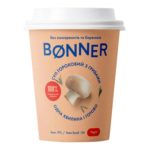 Крем-суп Bonner Гороховый с грибами 50 г