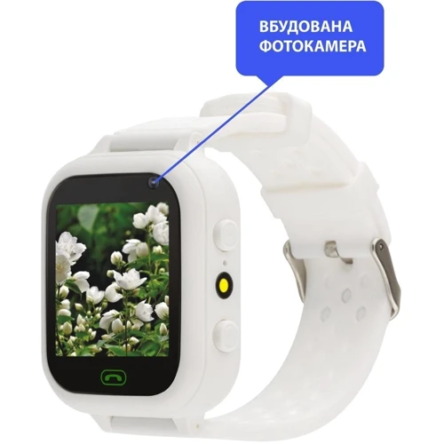 Смарт-часы AmiGo GO009 Camera+LED WIFI White: Время работы 2 дня