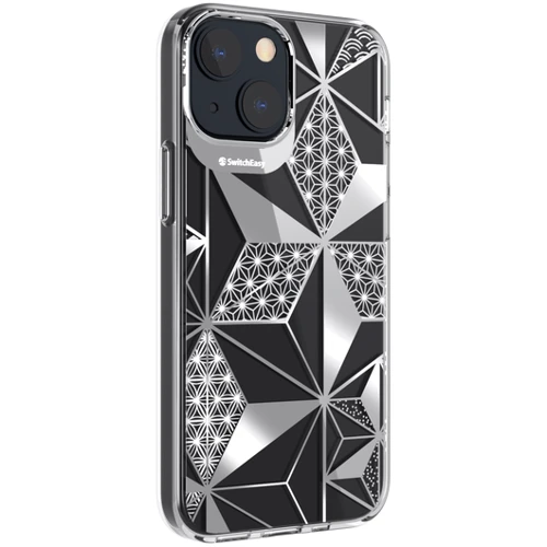 Чехол для iPhone Switcheasy Artist Asanoha (GS-103-207-208-194) for iPhone 13 mini: Цвет серебристый