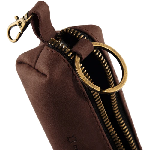 Жіноча ключниця DNK Leather коричнева (DNK-Keys-S-bochkaH-col.F): Формат гаманця Горизонтальный
