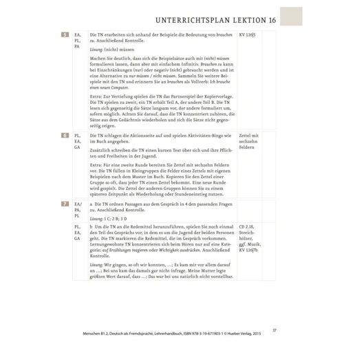 Menschen B1.2: Lehrerhandbuch: Производитель Hueber