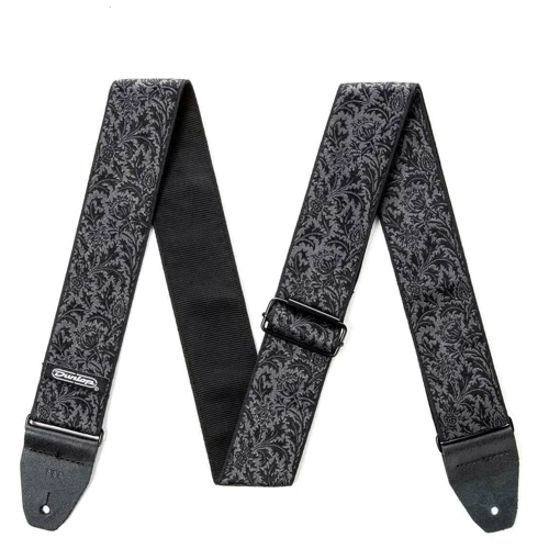 Гитарный ремень DUNLOP D6714 Jacquard Black Thistle Strap: Производитель Dunlop