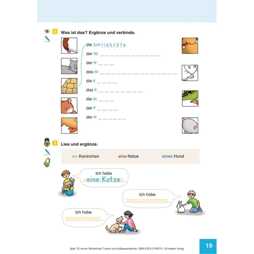 Spielerisch Deutsch lernen: Wortschatz-Trainer - Aufbauwortschatz: ISBN 9783193194701, 978-3-19-319470-1