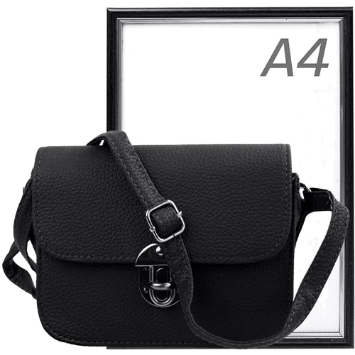 Женская сумка-сэтчел Valiria Fashion черная (4DETBI-924-2): Тип ручки Плечевой ремень, Без ручки