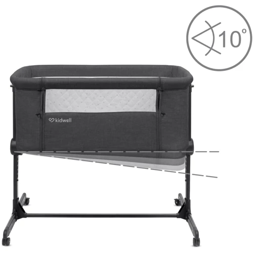 Приставная кроватка Kidwell Snuzzy Dark Grey