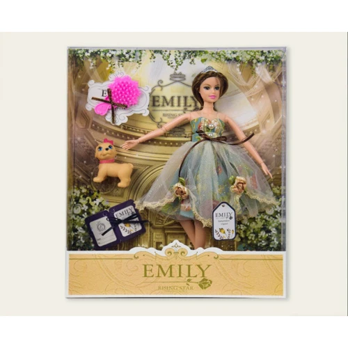 Кукла Emily QJ078B с питомцем и расческой