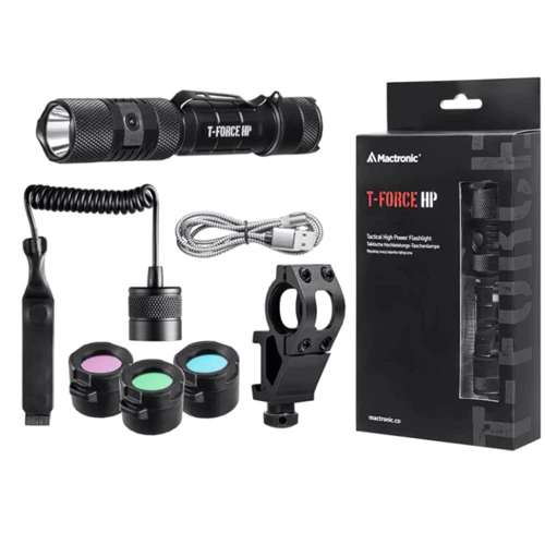 Ліхтар туристичний Ліхтар тактичний Mactronic T-Force HP (1800 Lm) Weapon Kit (THH0111): Сертифікат захищеності IPX6