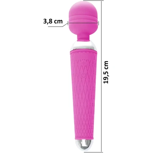 Вибромассажер Boss Series - Massager Power Wand USB Purple 16 Function, BS2200035
