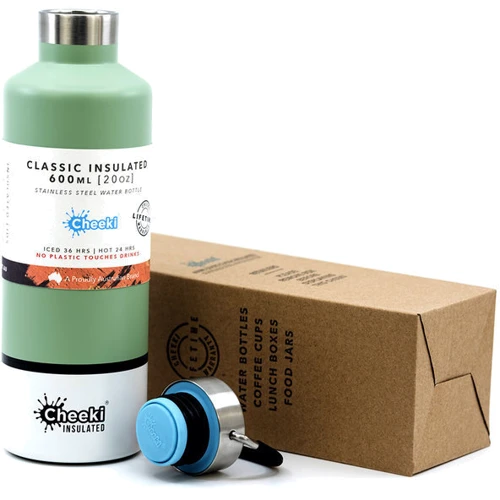 Термос Cheeki Classic Insulated 600 мл Pistachio White фото 2