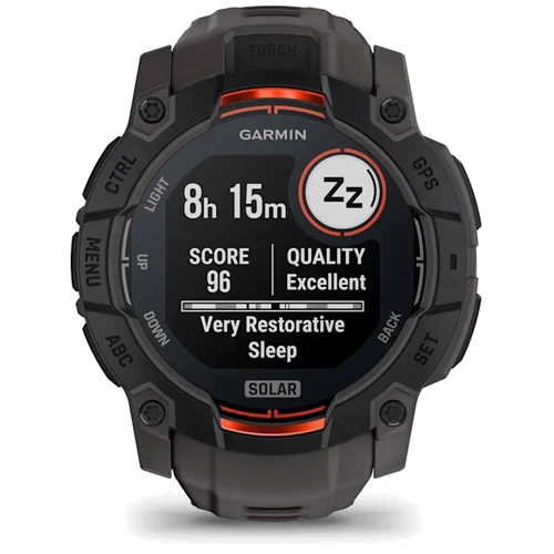 Смарт-часы Garmin Instinct 3 Solar 50mm Black with Charcoal Band (010-02935-00) фото 11