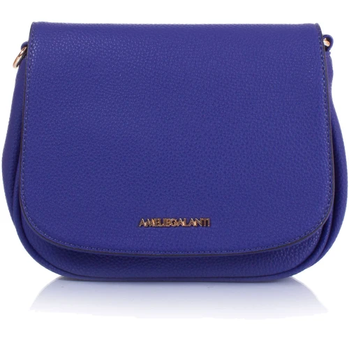 Женская сумка почтальонка Amelie Galanti синяя (A991302-blue): Застежка Магнитная