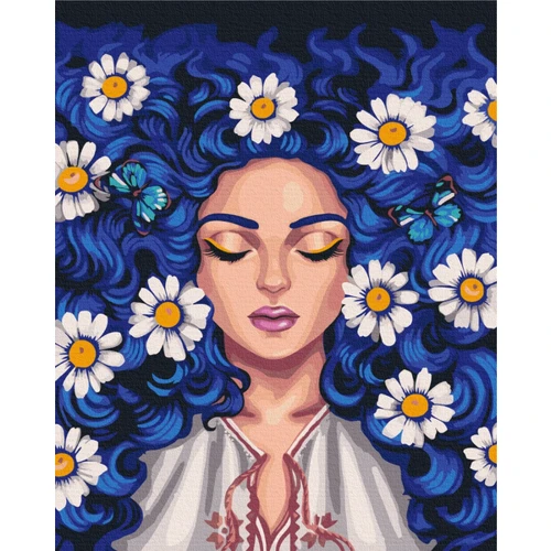 Картина по номерам Brushme Ромашки в волосах © Полина Скурихина 40х50 см (BS53736)