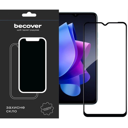 Аксессуар для смартфона BeCover Tempered Glass 3D Crystal Black for Tecno Spark Go 2023 (BF7) (709262)