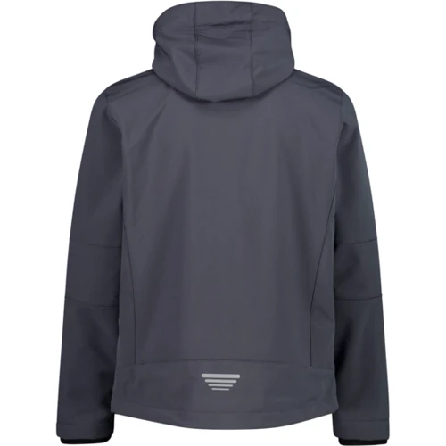 Куртка CMP Man Jacket Zip Hood (3A01787N-25UM) 46 темно-сіра демісезон з капюшоном: Довжина рукава Довгий