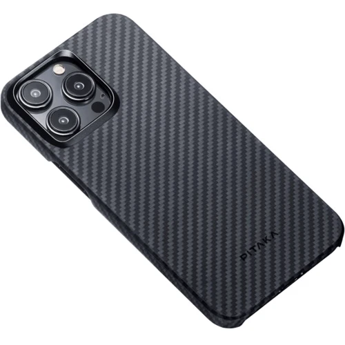 Чехол для iPhone Pitaka MagEZ Case 4 Twill 1500D Black/Grey (KI1501P) for iPhone 15 Pro