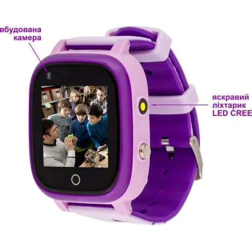 Смарт-часы AmiGo GO005 4G WIFI Thermometer Purple: Операционная система Проприетарная