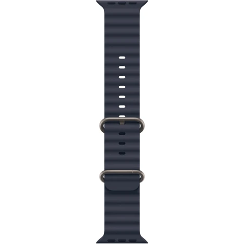 Apple 49mm Navy Ocean Band - Natural Titanium Finish (MXTH3ZM/A)