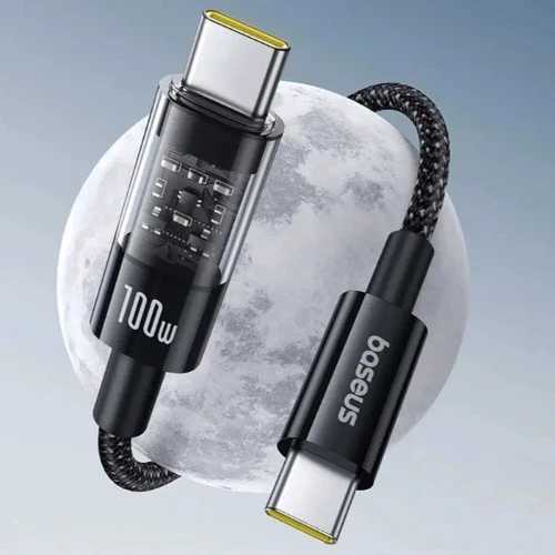 Кабель Baseus Cable USB-C to USB-C Gem Fast-Charging Data 100W 1m Black (P10373000111-00): Тип USB-C - USB-C