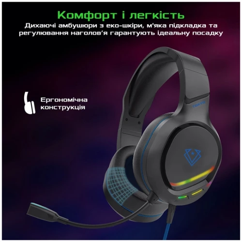 Наушники Vertux Tokyo 3.5mm 7.1 Blue фото 5