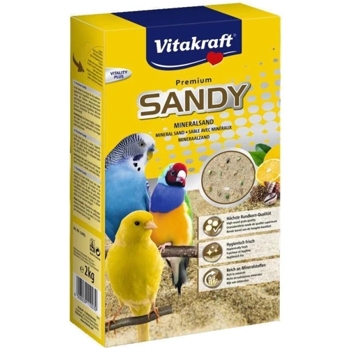 Пісок для птахів Vitakraft Sandy мінеральний вбираючий 2 кг (4008239110039)