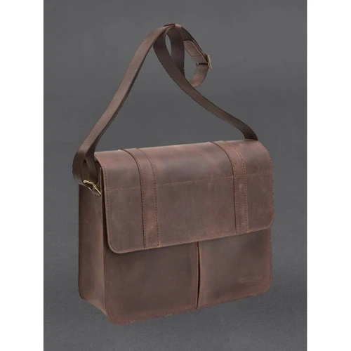 Мужская сумка почтальонка BlankNote Classic темно-коричневый (BN-BAG-55-o): Страна производитель Украина