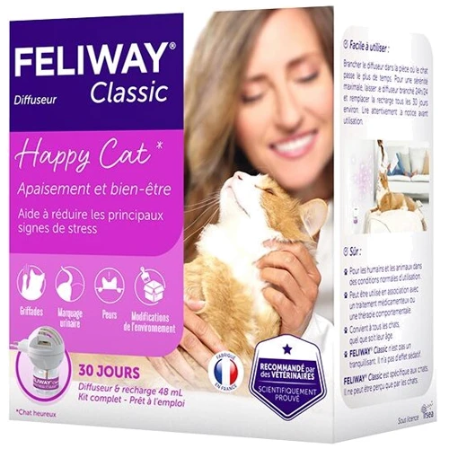 Диффузор + сменный блок Ceva Feliway Classic успокаивающее средство для кошек 48 мл (179,811)