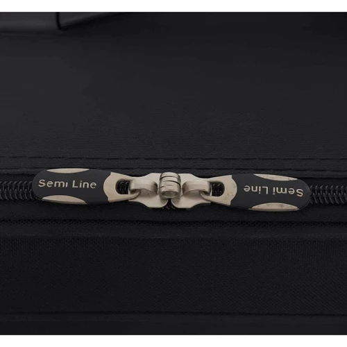 Чемодан Semi Line 24" (M) Black черный (T5656-2): Застежка Молния