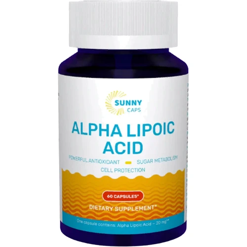 Sunny Caps Alpha-Lipoic Acid Альфа-ліпоєва кислота 60 капсул