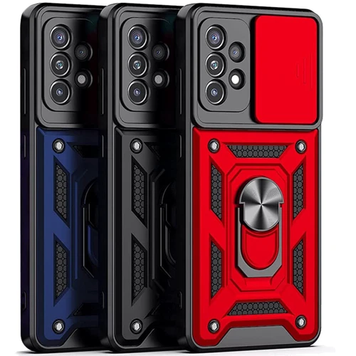 Чохол для телефона Mobile Case Camshield Serge Ring Red для Samsung A235 Galaxy A23 4G: Матеріал TPU (Термополиуретан) і полікарбонат