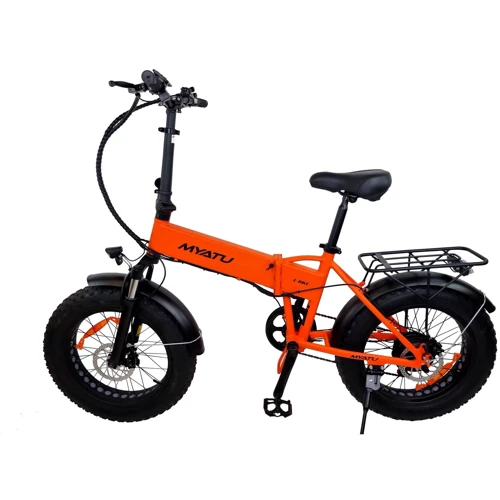 Электровелосипед Myatu F0320F (250 Вт, 10 А/час, 48 В), колеса 20", оранжевый: Емкость батареи, ВтЧ 480