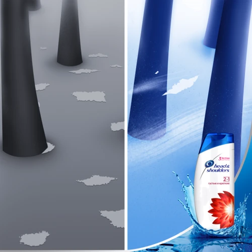 Head & Shoulders 400 ml Шампунь і бальзам-ополіскувач проти лупи 2в1 Густі та міцні: Призначення 
