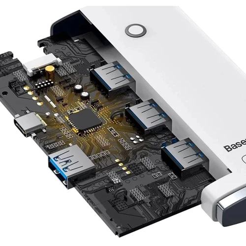 Адаптер Baseus Adapter Lite Series USB-C to 4xUSB White (WKQX030502) фото 4
