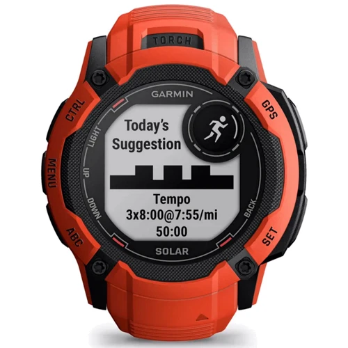 Смарт-часы Garmin Instinct 2X Solar Flame Red (010-02805-01): Фитнес-функции Подсчет калорий, Скорость движения, Шагомер, Пульсоксиметр, Пульсометр, GPS-модуль