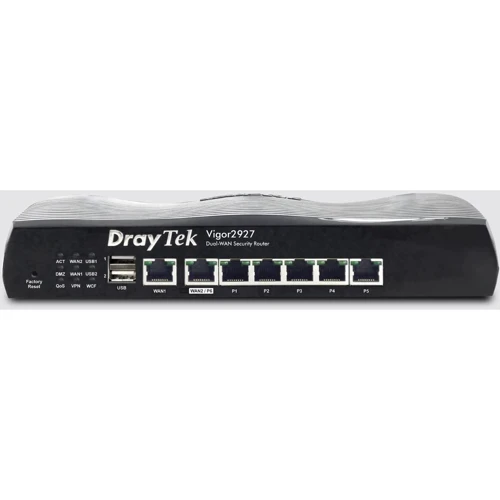 Маршрутизатор Wi-Fi DrayTek Vigor2927: Количество LAN портов 6