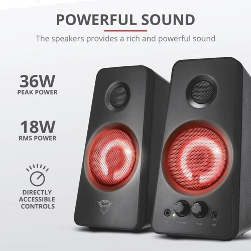 Акустична система Trust 2.0 GXT 608 Tytan Illuminated Speaker Set Black фото 6