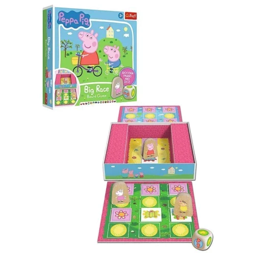 Настільна гра Trefl Великий гонка Свинка Пеппа (Peppa Pig) (02262): Вік от 6-ти лет