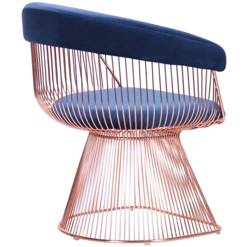 Крісло AMF Roller, rose gold, royal blue (545679) фото 4