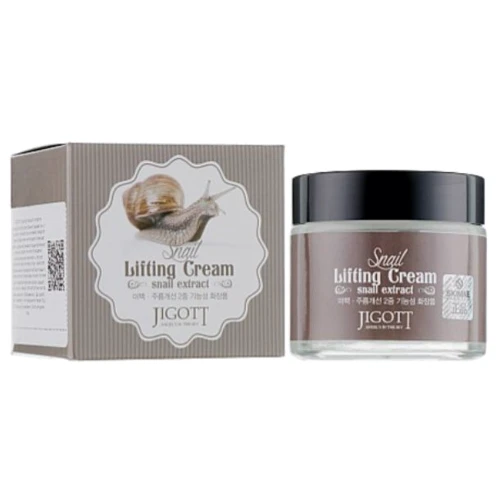 Jigott SNAIL Lifting Cream Крем для лица с муцином улитки 70 ml