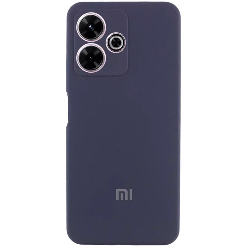 Чехол для телефонов Lakshmi Premium Silicone Case with Logo Full Camera Midnight Blue for Xiaomi Redmi 13 4G / Poco M6 4G