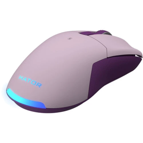 Мышь Hator Pulsar Wireless Lilac (HTM-317): Эргономика симметричная для левшей