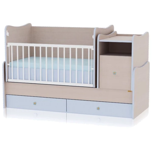 Дитяче ліжко-трансформер Bertoni TREND PLUS (oak / blue): Тип ліжечко-трансформер