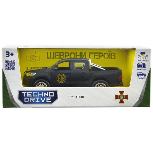 Автомодель TechnoDrive серии Шевроны Героев - Toyota Hilux - Спартан (KM6118): Вид Автомобили