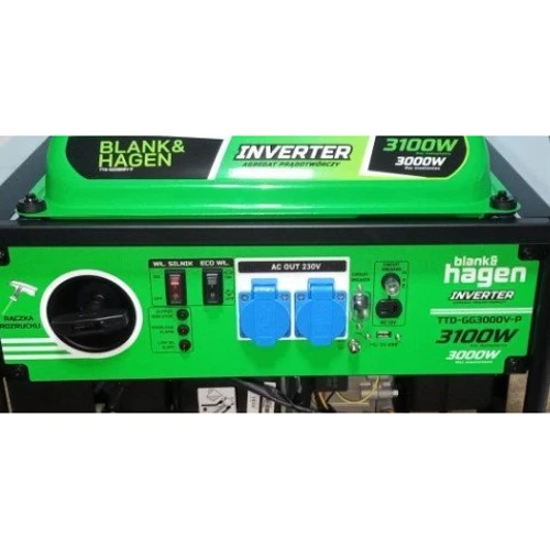 Генератор інверторний HAGEN TTD-GG3000V-P: Тип запуску ручний стартер