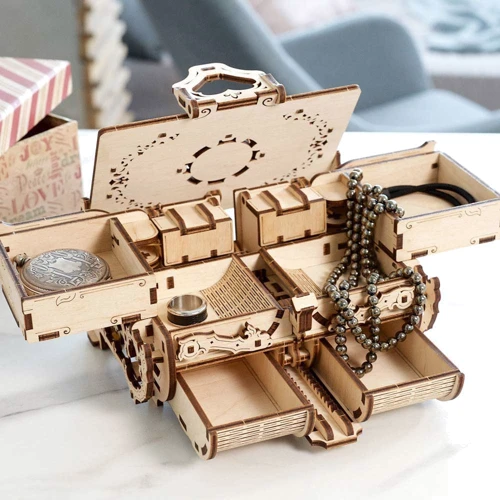 Механічний 3D пазл UGEARS "Антикварна шкатулка" (70089) фото 4