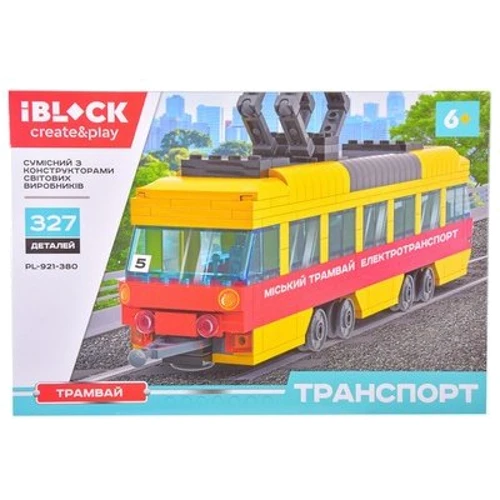 Конструктор Iblock Транспорт Трамвай (PL-921-380) фото 1