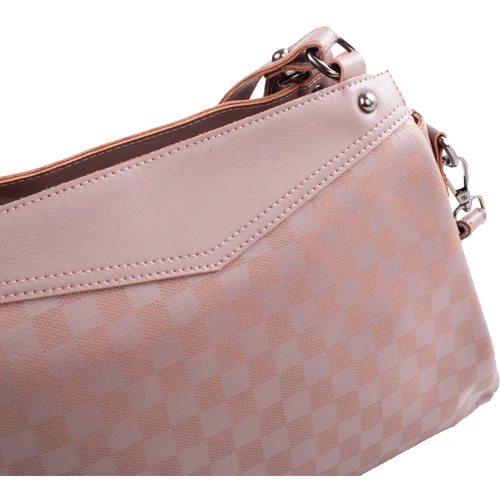 Женская сумка через плечо Valiria Fashion розовая (ODA8208-13): Тип ручки Со съемным ремнем, Плечевой ремень, С двумя ручками, Длинная ручка