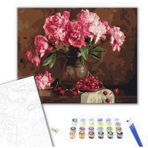 Картина по номерам Brushme Пионы и вишни 40x50 см (BS4645): Производитель Brushme