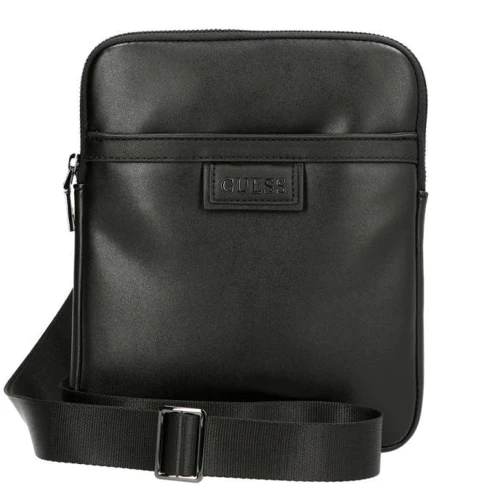 Мужская сумка планшет Guess Scala Crossbody Flat черная (HMSCLAP1123-BLA)